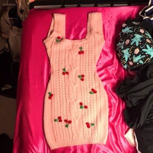 🍒🌸Cherry Sweater Knit Dress🌸🍒